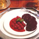 Chocoladekoekjes met frambozenfondue