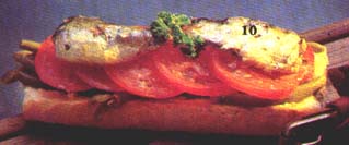 Sandwich met sardientjes