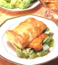 Feuilletées van haddock met prei