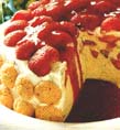 Bavarois met aardbeien